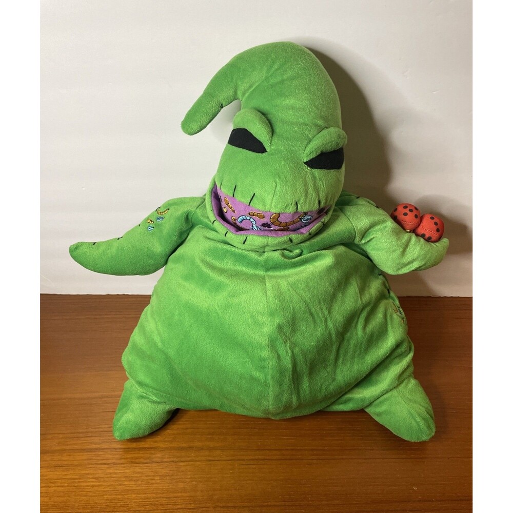 Disney The Nightmare Before Christmas Green 15" Oogie Boogie Plush Pillow